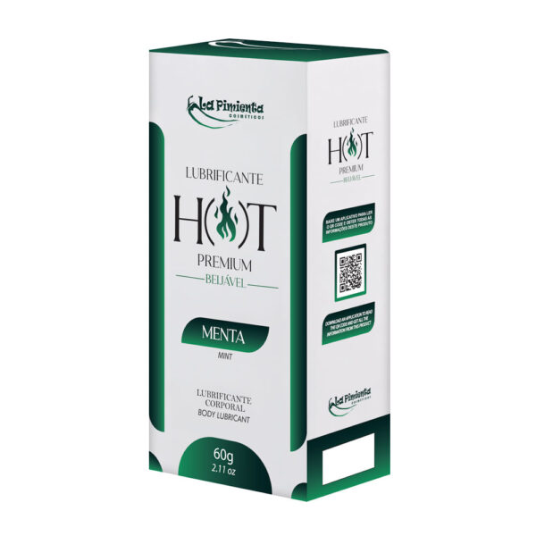 L701-Menta_2 Hot Premium Lubrificante Térmico Corporal Beijável 60g La Pimienta