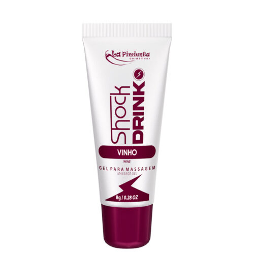 L735-Vinho_1 Shock Drink Gel Vibrador Liquido Excitante 8g La Pimienta