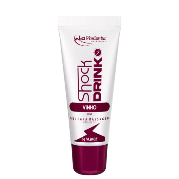L735-Vinho_1 Shock Drink Gel Vibrador Liquido Excitante 8g La Pimienta