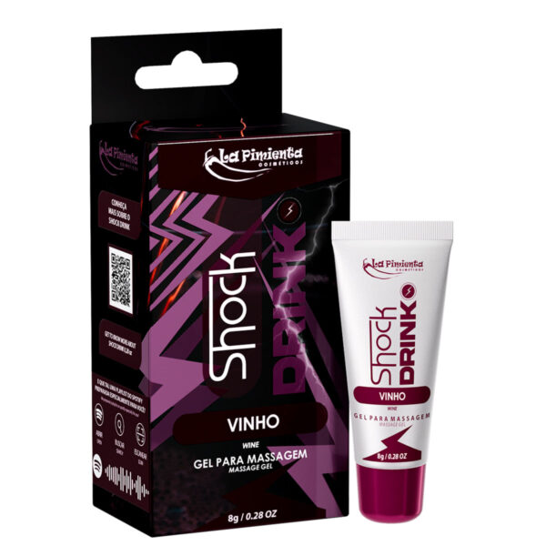 L735-Vinho_3 Shock Drink Gel Vibrador Liquido Excitante 8g La Pimienta