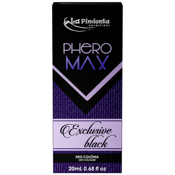 L787_2 Phero Max Deo Colônia 20ml Exclusive Black La Pimienta