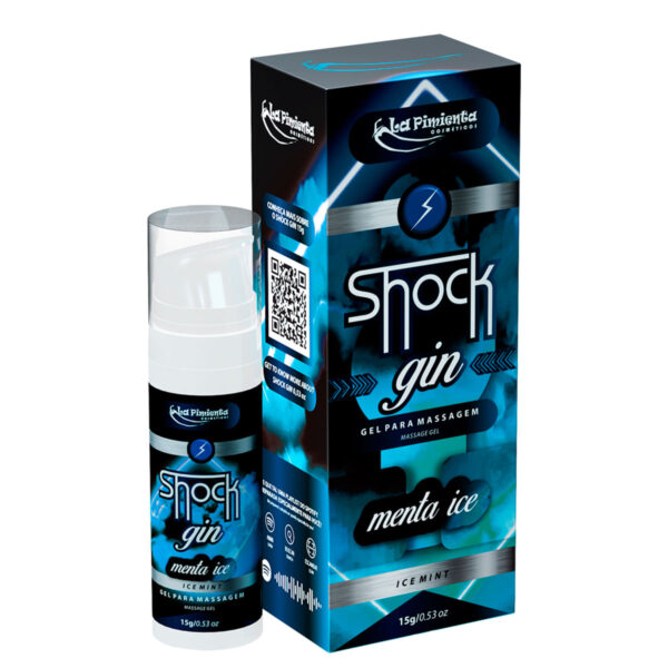 L866-Menta_3 Shock Gin Excitante Elétrico Beijável 15g La Pimienta
