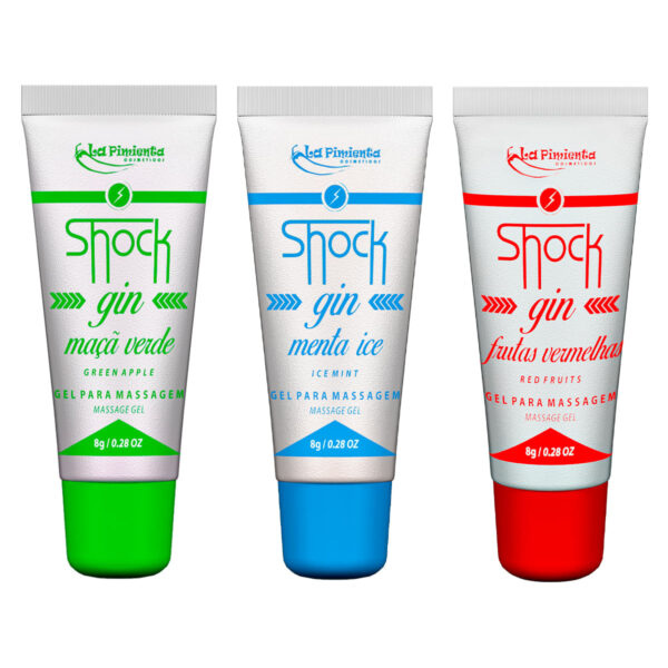 Shock Gin Excitante Elétrico Beijável 8g La Pimienta