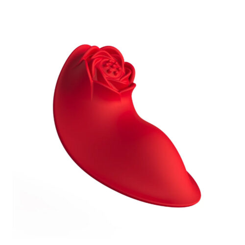 LB4002-Vermelho_1 Vibrador de Calcinha com Textura de Rosa com 9 Modos de Vibração Libb