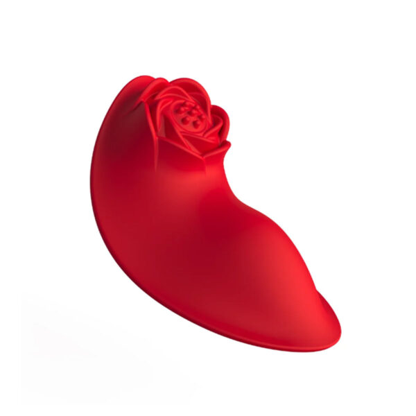 LB4002-Vermelho_1 Vibrador de Calcinha com Textura de Rosa com 9 Modos de Vibração Libb