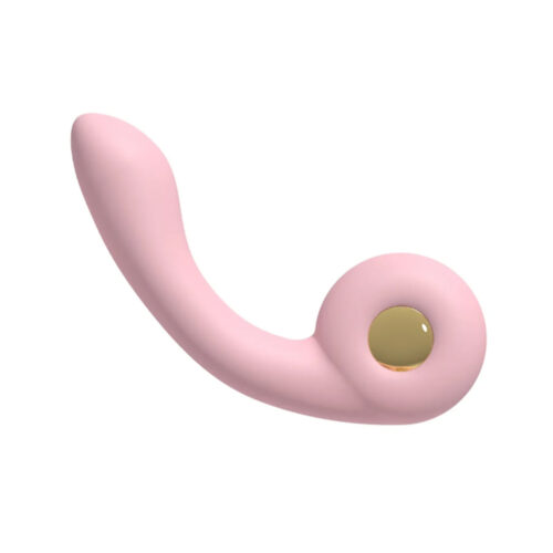 LB6052-Rosa-Claro_1 Vibrador e Estimulador Dobrável Caracol com 5 Modos de Vibração e Aquecimento Libb