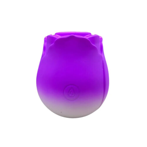 LB7033-Roxo_1 Sugador de Clitóris em Formato de Rosa com 10 Modos de Sucção Libb