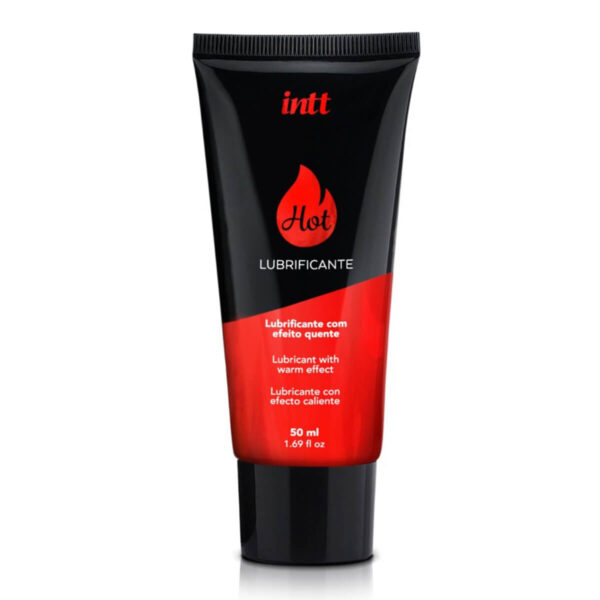 LH15_1 Lubrificante Hot a Base de Água Sabor Morango 50ml Intt