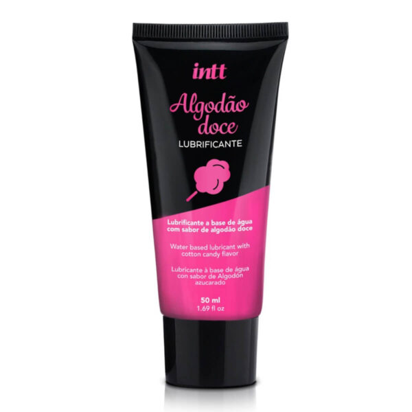 LH17_1 Lubrificante a Base de Água Sabor Algodão Doce 50ml Intt