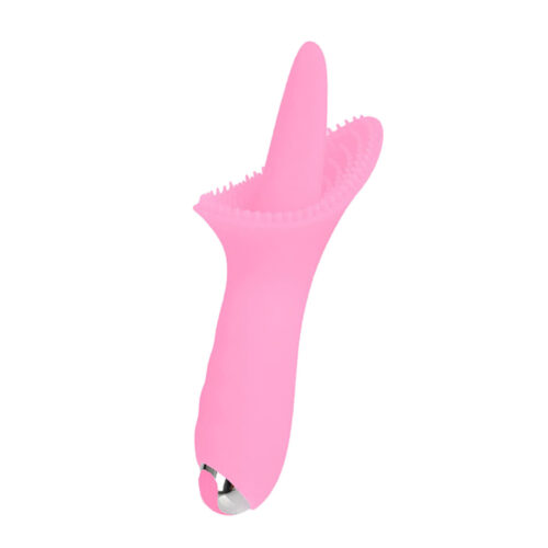 LR-215-Rosa-Claro_1 Vibrating Cunnilingus Massager Vibrador Com Língua e Cerdas Recarregável 10 Modos de Vibração 3R Imp