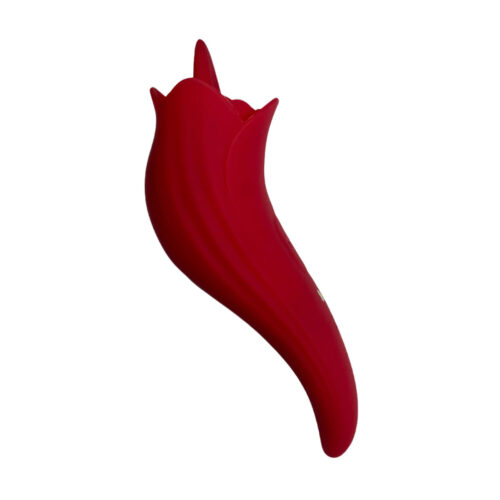 LR-216-Vermelho_1 Tongue Flower Estimulador Feminino em Formato de Flor com Língua e 5 Modos de Vibração 3R Import