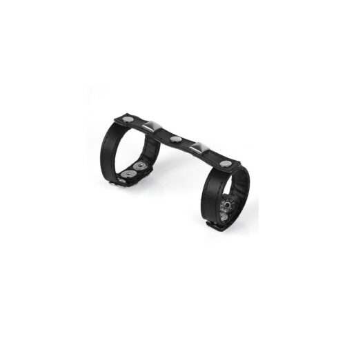 LS100-Preto_1 Mr Leather Cock Ring Anel Para Retração em Vinil Adão e Eva