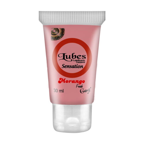 Lubes Sensation Lubrificante Corporal de Morango Fresh 30ml Garji