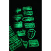 LV102_2 Cartela de Tatuagem Adesiva Você Ganhou o Meu Amor Neon Temporária 19x9cm Luvi