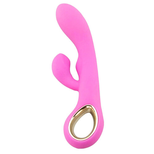 LY002-Pink_1 Vibrador Estimulação Dupla Recarregável Vip Mix