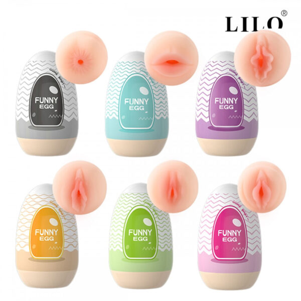 Funny Egg Masturbador Masculino Formato Vagina em Cyberskin Vip Mix