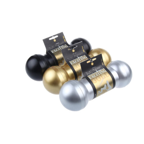 MA028_1 Masturbador Duplo anal e vaginal em Silicone em Formato de Halteres Vip Mix