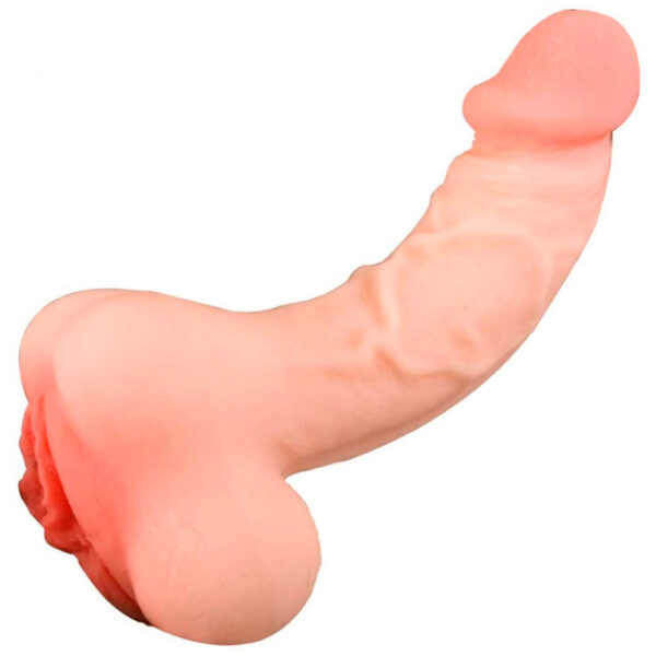 Masturbador com Formato de Vagina e Pênis com Veia e Glande Vip Mix