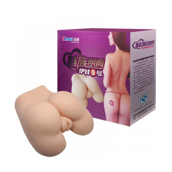 MA078_1 Masturbador Masculino Realístico Bunda com Vagina e Ânus Miss Collection