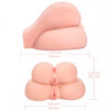 MA148-Bege_4 Sex Dolls Masturbador em Formato de Bumbum com 2 Vaginas e 1 Ânus Vip Mix - Sex Dolls Masturbador em Formato de Bumbum com 2 Vaginas e 1 nus Vip Mix