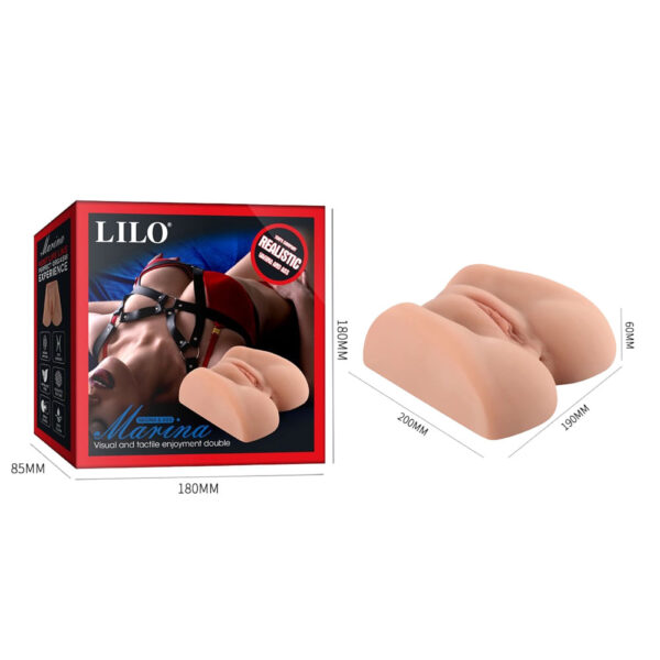 MA156-Bege_5 Lilo Marina Masturbador Masculino em Formato de Bunda, Vagina e Ânus Vip Mix