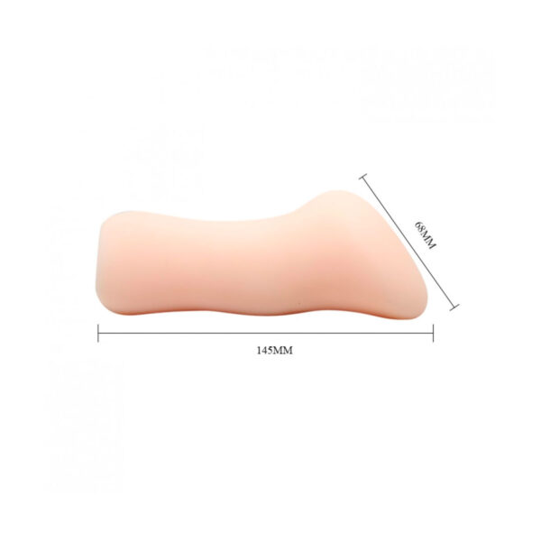 MA163-Bege_4 Masturbador Masculino Simulador de Sexo Vaginal com Sucção e Saliências Internas Vip Mix