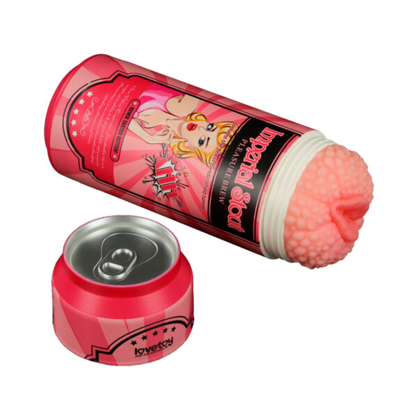 MA187C-Bege_1 Lovetoy Pleasure Brew Mastrubador Vagina em Formato de Cerveja em Lata Vip Mix