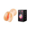 MA224-Bege_4 Masturbador Masculino Formato Vagina RealĂstica em CyberSkin Daybreak Youvibe VipMix