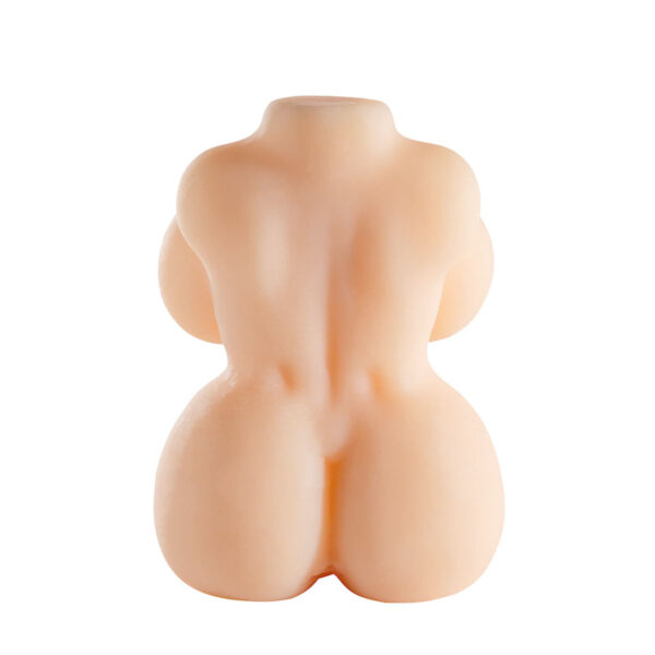 MA226-Bege_2 Masturbador em CyberSkin Formato Meio Corpo com Seios e Vagina Realística Strawberry YOUVIBE Vipmix
