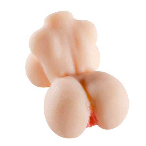 MA226-Bege_4 Masturbador em CyberSkin Formato Meio Corpo com Seios e Vagina Realística Strawberry YOUVIBE Vipmix