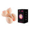 MA226-Bege_5 Masturbador em CyberSkin Formato Meio Corpo com Seios e Vagina Realística Strawberry YOUVIBE Vipmix