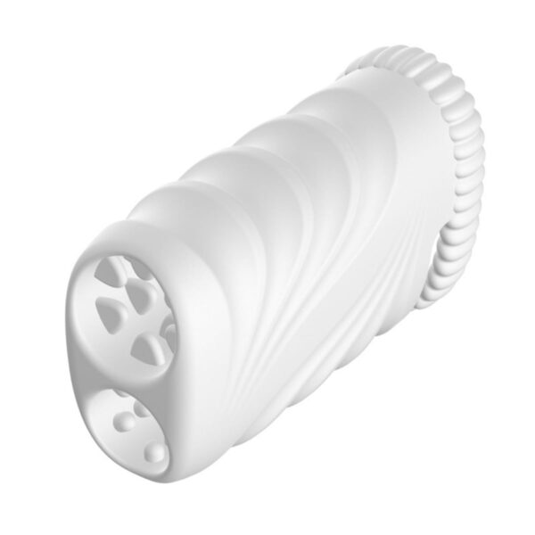 MAN1069-Branco_2-1 Monroe Masturbador Masculino com Cápsula Vibratória de 10 Modos de Vibração Me Ame Sex Toys