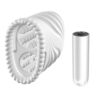 MAN1069-Branco_3-1 Monroe Masturbador Masculino com Cápsula Vibratória de 10 Modos de Vibração Me Ame Sex Toys
