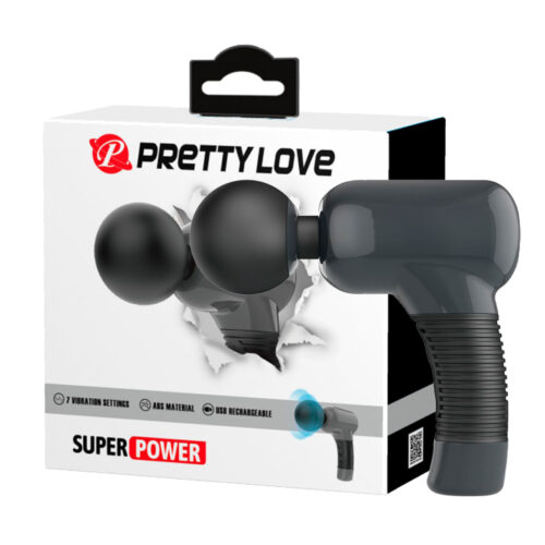 MG001-Preto_1 Pretty Love Super Power Massageador Íntimo com 7 Modos de Vibração Vip Mix