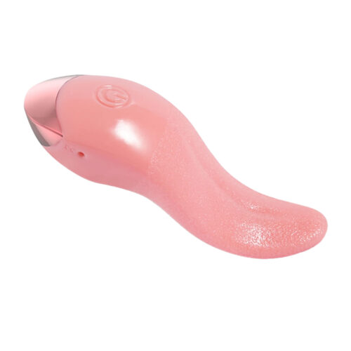 ML023-Rosa_1 Vibrador Estimulador com Formato Língua e 10 Modos de Vibração Our Moment Import