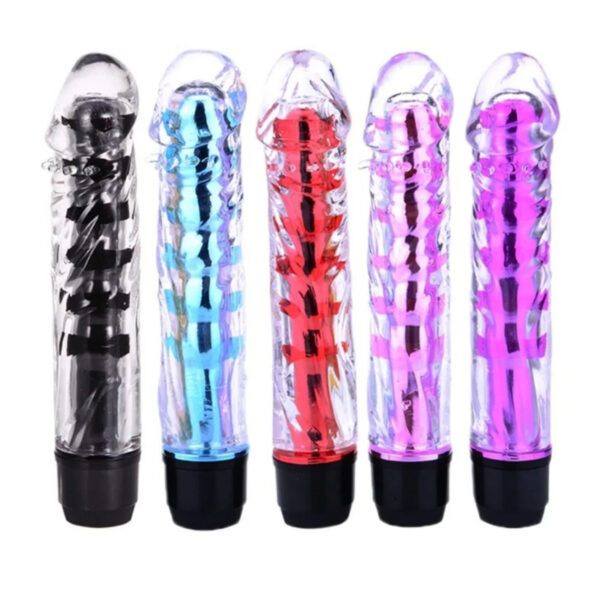 MLBA1053-PT-Preto_2 Vibrador Multivelocidade TranslĂșcido com Glande Me Ame Sex Toys