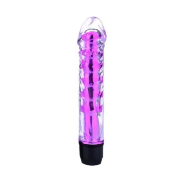 MLBA1053-RX-Roxo_1 Vibrador Multivelocidade TranslĂșcido com Glande Me Ame Sex Toys