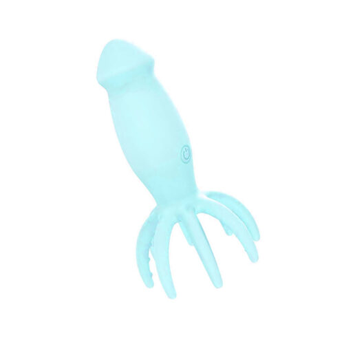 MLBA1546-AZ-Azul_1 Vibrador em Formato de Polvo com Estimulador Ponto G e 10 Modos de Vibração Me Ame Sex Toys
