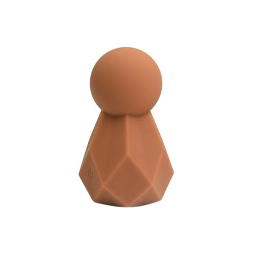 MLBA4212L-Marrom_1 Vibrador Revestido em Silicone com 10 Modos de Vibração Me Ame