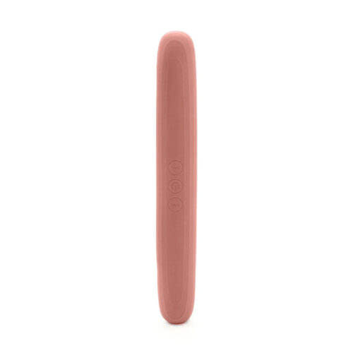 MLBA4322L-RS-C-Rosa-Claro_1 Vibrador de Ponta Dupla Revestido em Silicone 10 Modos de Vibração Me Ame Sex Toys