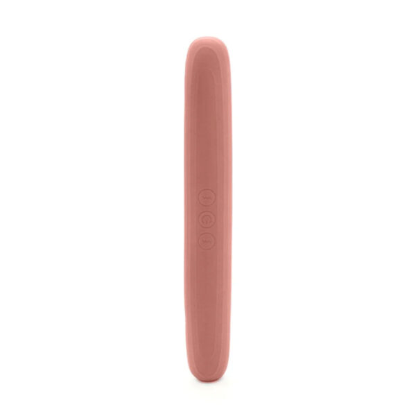 MLBA4322L-RS-C-Rosa-Claro_1 Vibrador de Ponta Dupla Revestido em Silicone 10 Modos de Vibração Me Ame Sex Toys