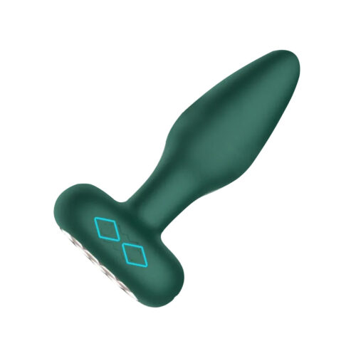 MLPP6082-VD_1 Plug Anal Vibratório por Aplicativo em Silicone com Rotação 360° Me Ame Love