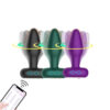 MLPP6082-VD_3 Plug Anal Vibratório por Aplicativo em Silicone com Rotação 360° Me Ame Love