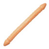MLVA2112-BG-Bege_1 Prótese Peniana Dupla Long em Silicone 34x3,3cm Me Ame Sex Toys