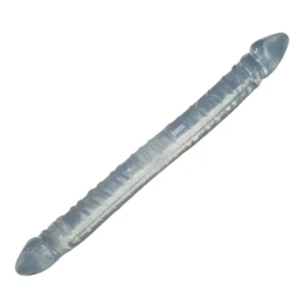 MLVA2112-TP-Transparente_1 Prótese Peniana Dupla Long em Silicone 34x3,3cm Me Ame Sex Toys