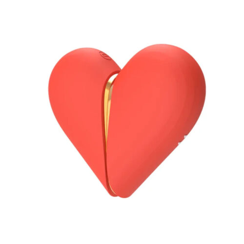 MLVS2388-VM-Vermelho_1 Heartbreak Estimulador Clitoriano Duplo com 5 Modos de Língua Mágica e 5 Modos de Ondas de Pressão M