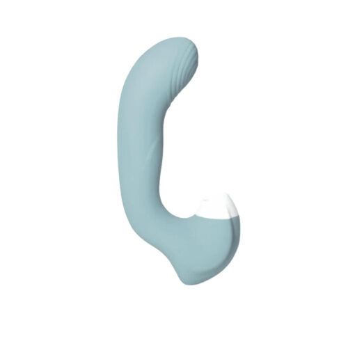 MLVS4748L-AZ-Azul_1 Estimulador Clitoriano Duplo com 10 Modos de Vibração e 5 de Estimulação Me Ame Sex Toys