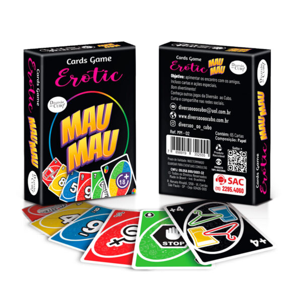 MM-02_3 Mau Mau Jogo de Cartas Erótico Diversão ao Cubo