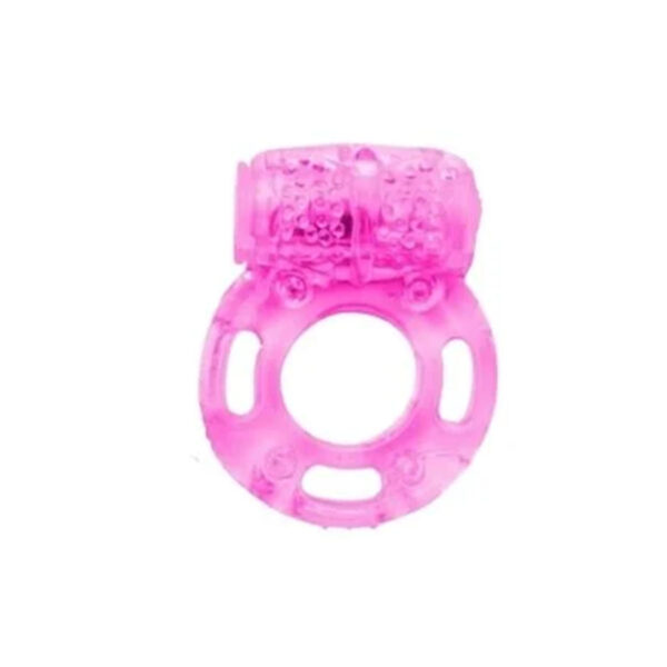 MNA1001-RS-Rosa_1 Anel Peniano com Vibrador e Estimulador Clitoriano Borboleta Me Ame Sex Toys
