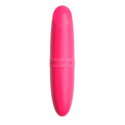 MV001-Pink_1 Mini Vibrador em ABS Formato de Batom Miss Collection